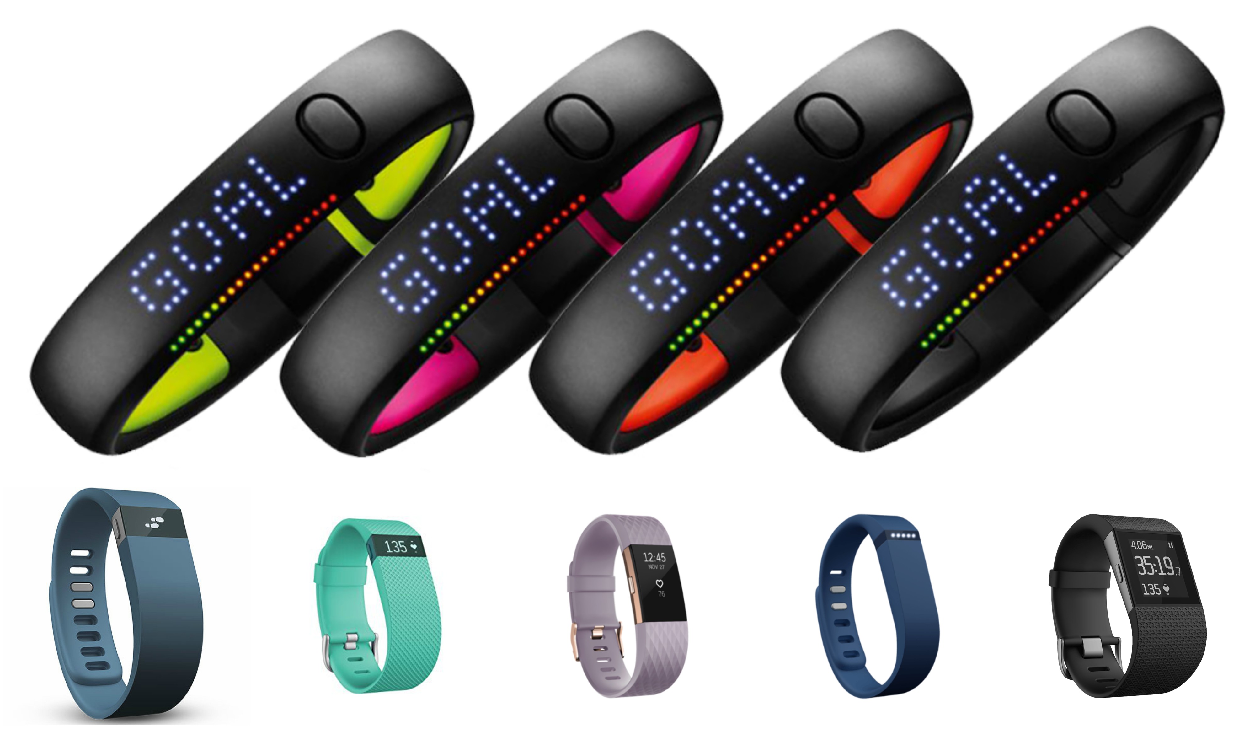 Nike FuelBand vs Fitbit charge comparison